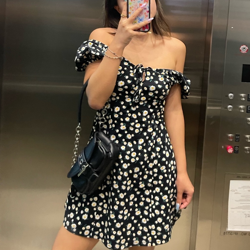 Flower mini dress Size S